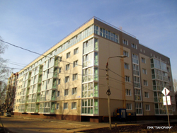 Фасад жилого здания на ул. Мусорского.